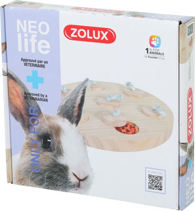 Zolux Neolife Treat Tray voor Konijn Hout 23x23 CM
