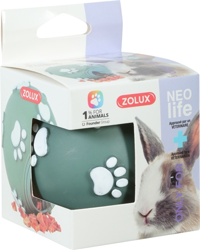 Zolux Neolife Snackbal voor Konijn Groen 7x7x7 CM