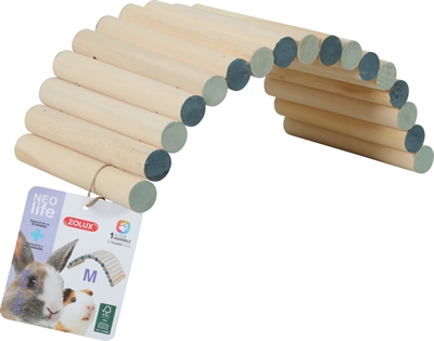 Zolux Neolife Houten Brug M 29,5 cm voor konijnen en cavia's