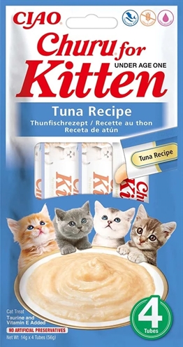 Inaba Churu Kitten Tuna Recipe 4x14gr