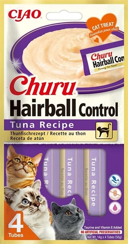 Inaba Churu Hairball Tuna Recipe 4x14gr