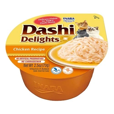 Inaba Dashi Delights Kip 70 GR Natvoer voor Katten