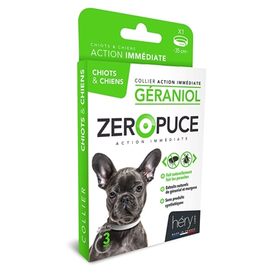 Martin Hery Zeropuce Vlooienband Hond 35 cm zonder chemicaliën