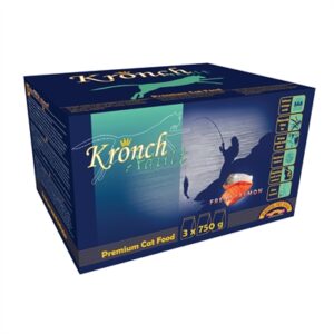 Kronch Premium Kattenbrok Met Zalm En Kip 3x750 GR