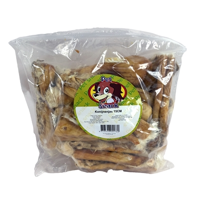 Petsnack Konijnenjas 21 cm 1 kg hondensnack