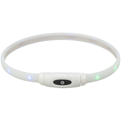 Trixie Lichtgevende Halsband Hond Usb Siliconen Oplaadbaar Meerkleurig 65x1,6 CM