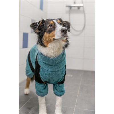 Trixie Badjas Badstof Petrol 46 cm voor honden