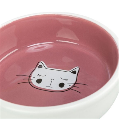 Trixie Keramische Voer-/Drinkbak Kat 300 ML 13 CM Assorti 4 ST