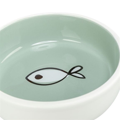 Trixie Keramische Voer-/Drinkbak Kat 300 ML 13 CM Assorti 4 ST