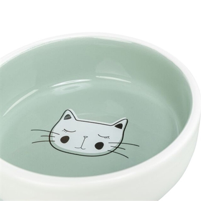 Trixie Keramische Voer-/Drinkbak Kat 300 ML 13 CM Assorti 4 ST
