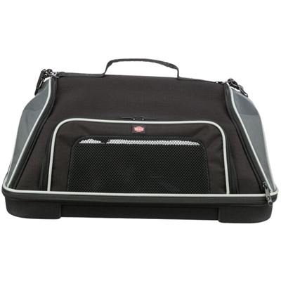 Trixie Hondentas Vliegtuigtas Boarding 55x23x40 cm Zwart/Grijs
