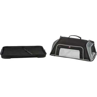 Trixie Hondentas Vliegtuigtas Boarding 55x23x40 cm Zwart/Grijs