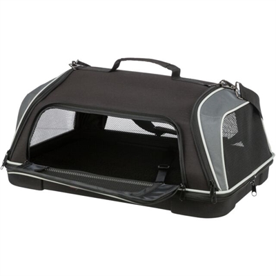 Trixie Hondentas Vliegtuigtas Boarding 55x23x40 cm Zwart/Grijs