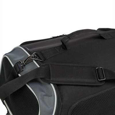 Trixie Hondentas Vliegtuigtas Boarding 55x23x40 cm Zwart/Grijs