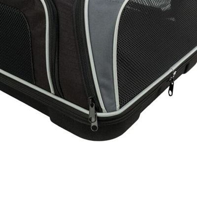 Trixie Hondentas Vliegtuigtas Boarding 55x23x40 cm Zwart/Grijs