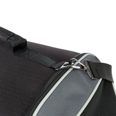 Trixie Hondentas Vliegtuigtas Boarding 55x23x40 cm Zwart/Grijs