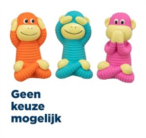 Trixie Aap Latex Speelgoed Assorti 12 cm 3 st