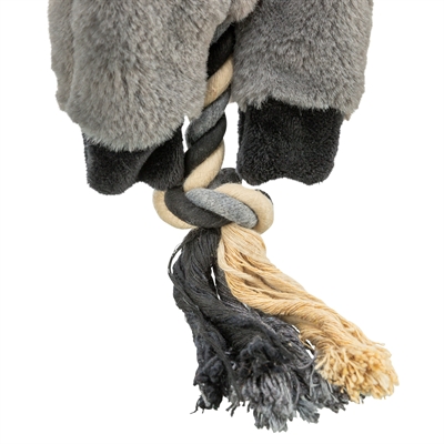 Trixie Ezel Pluche/Touw 66 cm - 2 stuks