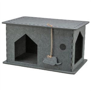 Trixie Kattenmand Huis Lene Vilt Grijs 54x30x35 cm