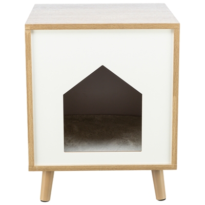 Trixie Kattenmand Huis Isa Houtlook 40x40x50 cm Lichtbruin/Wit