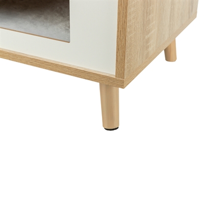 Trixie Kattenmand Huis Isa Houtlook 40x40x50 cm Lichtbruin/Wit