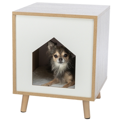 Trixie Kattenmand Huis Isa Houtlook 40x40x50 cm Lichtbruin/Wit