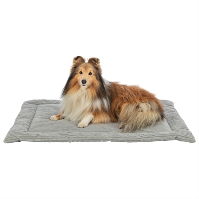 Trixie Ligmat Jonna Ribfluweel Grijs 90x65 cm — Comfortabele rustplek voor je hond