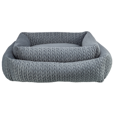 Trixie Hondenmand Livia Hoekig Grijs 65x50 cm — Comfortabele rustplek voor je hond
