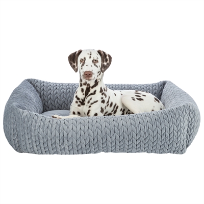 Trixie Hondenmand Livia Hoekig Grijs 80x60 cm — Comfortabele rustplek voor je hond