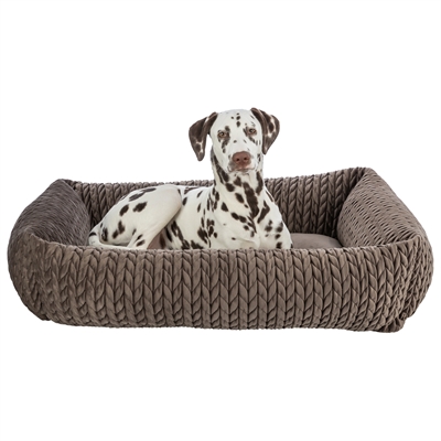 Trixie Hondenmand Livia Hoekig Bruin 80x60 cm — Comfortabele ligplek voor je hond