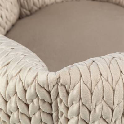 Trixie Hondenmand Livia Rond Zand 50x50 cm — Comfortabele rustplek voor je hond