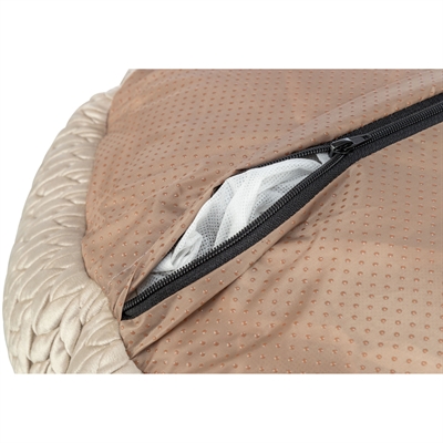 Trixie Hondenmand Livia Rond Zand 50x50 cm — Comfortabele rustplek voor je hond