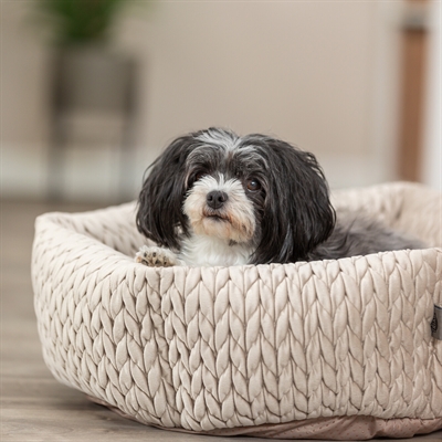 Trixie Hondenmand Livia Rond Zand 50x50 cm — Comfortabele rustplek voor je hond