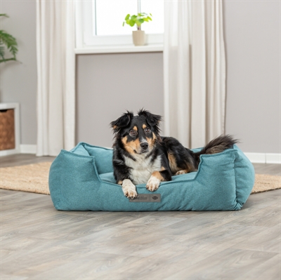 Trixie Hondenmand Liano Hoekig Petrol 80x65 cm — Comfortabele rustplek voor je hond