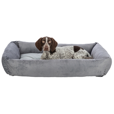 Trixie Hondenmand Lionel Hoekig Grijs 65x55 cm — Comfortabele rustplek voor jouw hond