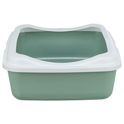 Trixie Kattenbak Classic Met Rand Salie/Wit 37x48x15 cm