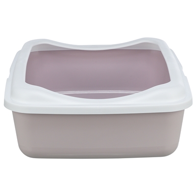 Trixie Kattenbak Classic Met Rand Lila/Wit 37x48x15 cm