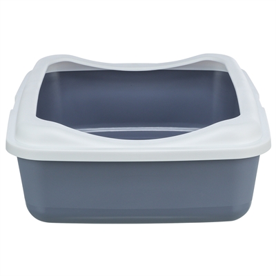 Trixie Kattenbak Classic Met Rand Paars/Wit 37x48x15 cm