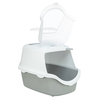 Trixie Kattenbak Vico Open Top Lichtgrijs/Wit 56x40x40 cm