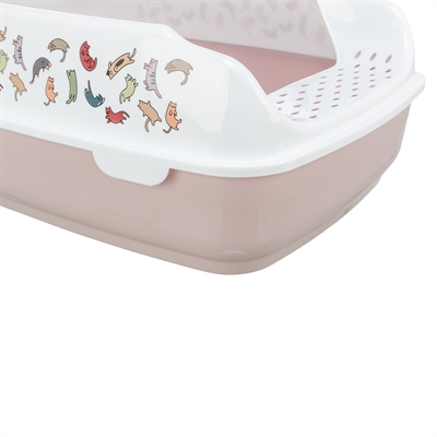 Trixie Kattenbak Delio Lichtroze/Wit 50x38x20 cm