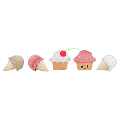 Trixie Pluche Ijsje/Cupcake Met Catnip 7 cm Assorti