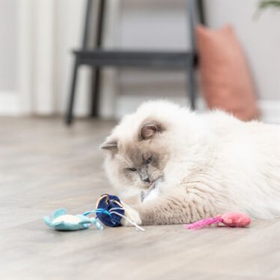 Trixie Zeedier Pluche Met Catnip 5-8 cm Assorti