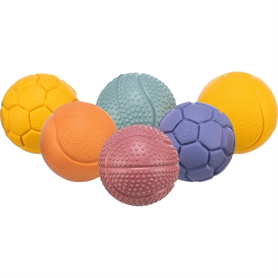 Trixie Natuurrubber Bal Assorti 4,5 CM voor Katten