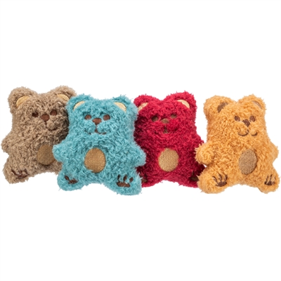 Trixie Beer Pluche Met Catnip 8 CM Assorti