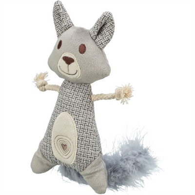 Trixie Wasbeer XXL Pluche 30 cm met Catnip en Veer