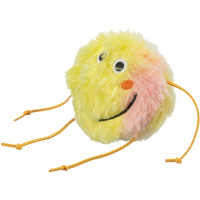 Trixie Monster Pluche Kattenspeeltje Met Catnip 10 CM Oranje/Geel