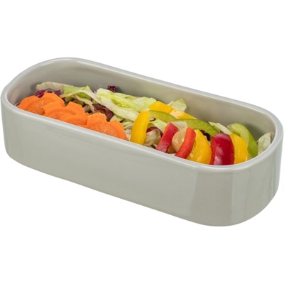 Trixie Ovale Keramische Voer-/Drinkbak 22x10 cm 600 ml Assorti