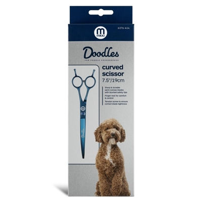 Mikki Doodle Schaar Gebogen 19 cm voor Doodles