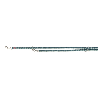 Trixie Hondenriem Cavo Verstelbaar 200x1,2 cm Petrol/Salie Groen