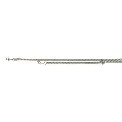Trixie Hondenriem Cavo Verstelbaar 200x1,2 cm Salie Groen/Zand